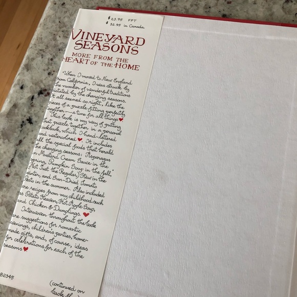 Vineyard Seasons cookbook by Susan Branch - Picture 3 of 8